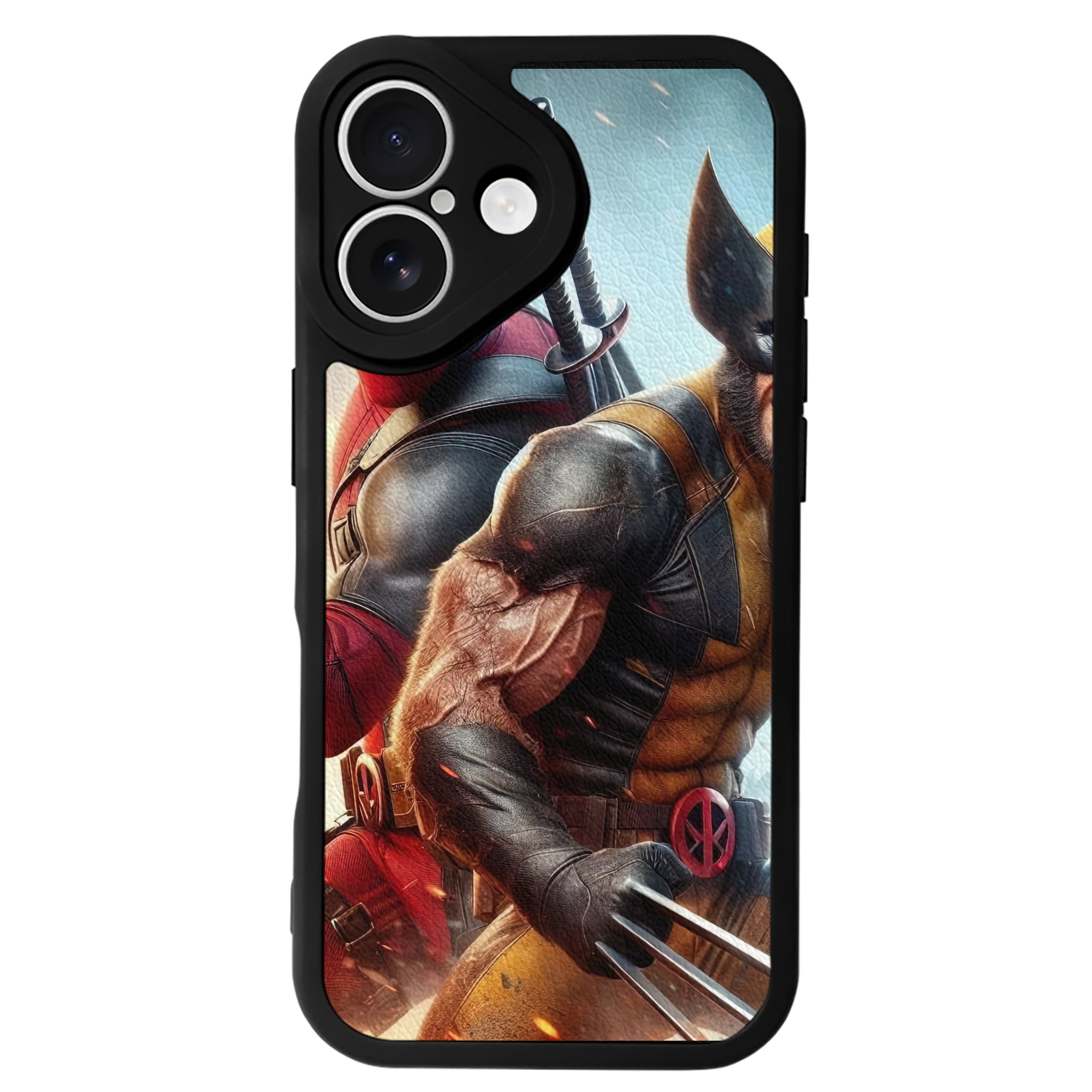 （画像用） Deadpool デッドプール 【iPhone 16シリーズ対応】シリコンスマホケース（レザー調） 材質：シリコン